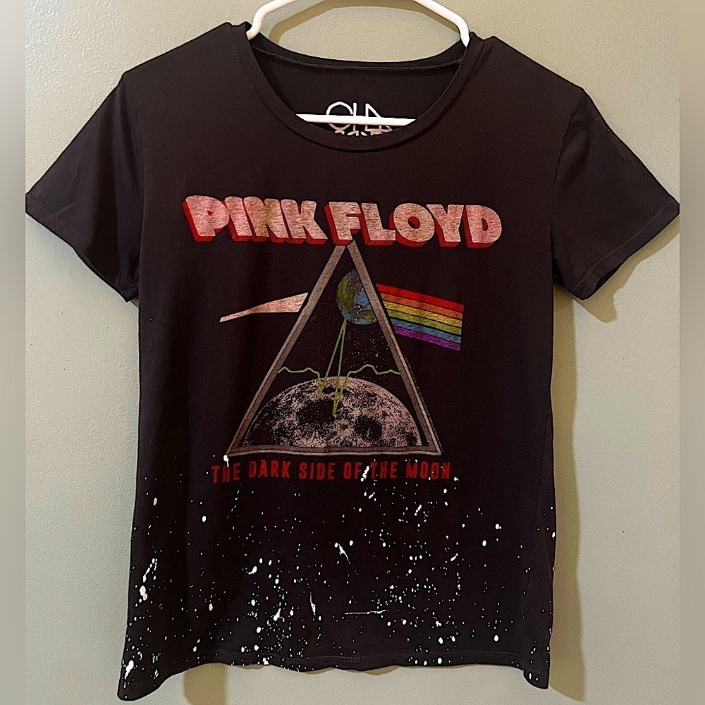 Chaser brand graphic splitter band Tee Pink Floyd size small
